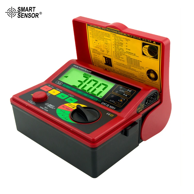Smart Sensor AR5406 Переключатель Утечки Тестер Цифровой RCD ELCB 10/20/30/200/300/500mA | Инструменты