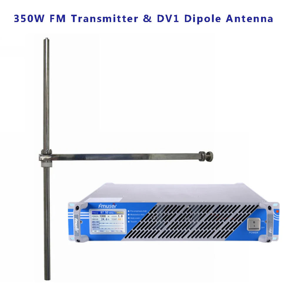 

CZH FU-350W 350W Wireless Broadcasting FM audio transmitter and ZHC-DV1 high gain antenna A KIT