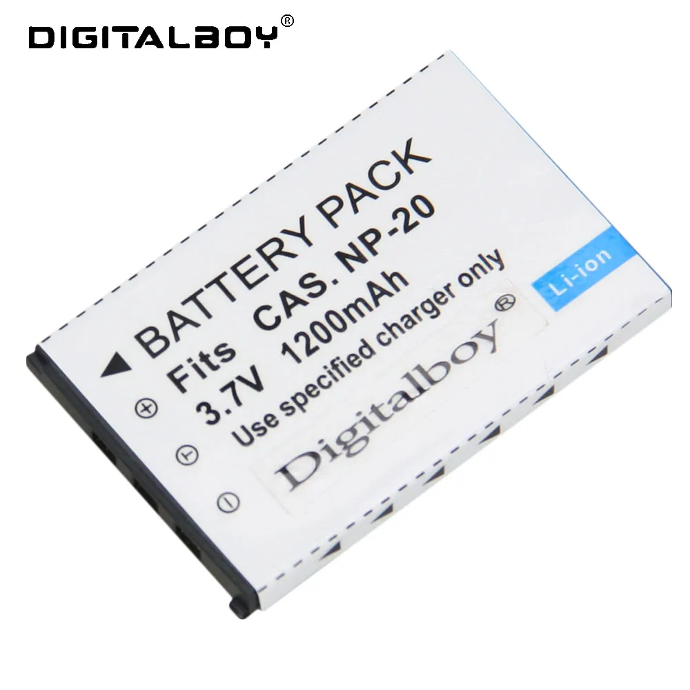 1Pcs NP-20 NP20 NP 20 1200mAh 3.7V Li-ion Camera Battery For CASIO EX-S880 EX-Z6 EX-S880RD Exilim Card EX Zoom Series