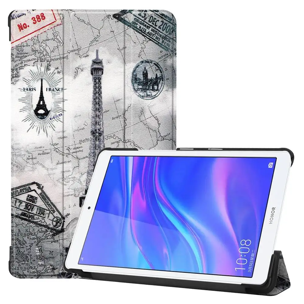 Кожаный чехол для huawei MediaPad T5 8,0 JDN2-W09/AL00 Fundas M5 Lite 8,0 чехол для планшета с откидной подставкой для huawei Honor Pad 5 8,0 чехол