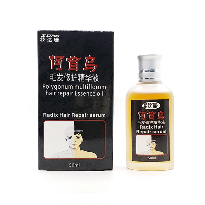 

traditional Chinese medicine cure white hair turn gray black liquid UFA governance juvenile white Hair Loss Product Treatments