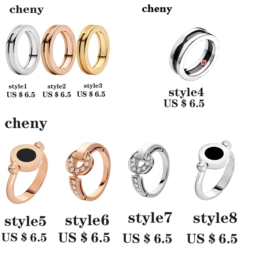 

fit bulgaria 925 sterling silver rose gold color classic trendy ceramics style fashion decoration jewelry rings for women couple