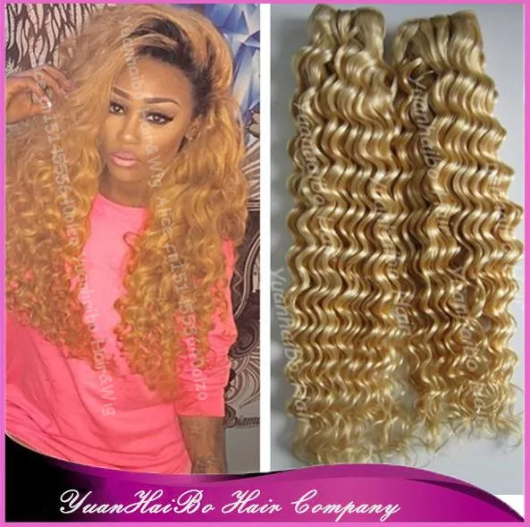 Super 7a Grade 613 Full Head Kinky Curly Virgin Peruvian Blonde