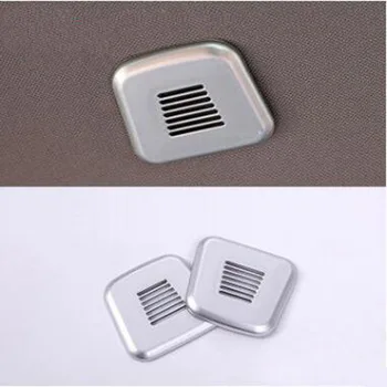 

For Alfa Romeo Giulia Stelvio 2017-2018 2PCS ABS Chrome Car Matte Silver Interior Microphone Cover Trim Car Styling Accessories