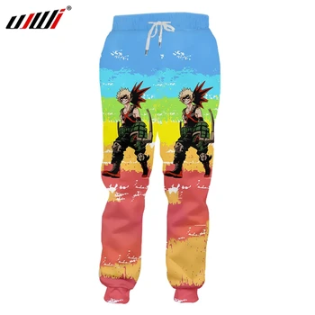 

UJWI Hip Hop Men's Trousers 3D Printed Colored Pants Anime Warrior Street Clothing Personality Man Sweatpants Hot Sale 5XL