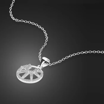 

Fashion style solid 925 silver necklaces for women. 100% sterling silver sun goddess pendant rose gold jewelry wholesale gifts