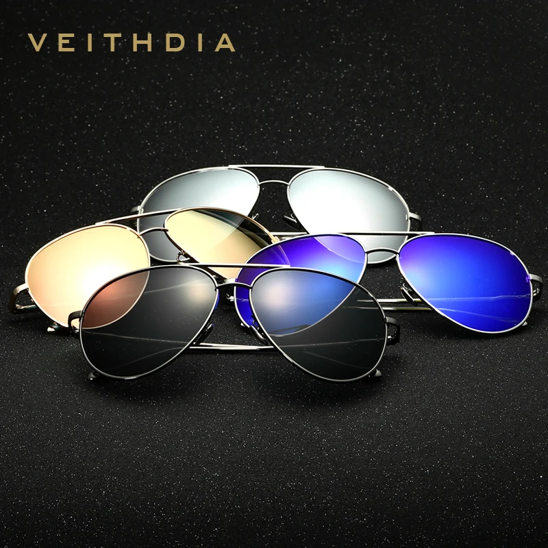 VEITHDIA, брендовые, модные, унисекс, солнцезащитные очки, поляризационные, зеркальное покрытие, для вождения, авиация, солнцезащитные очки, Oculos, мужские очки для мужчин/женщин