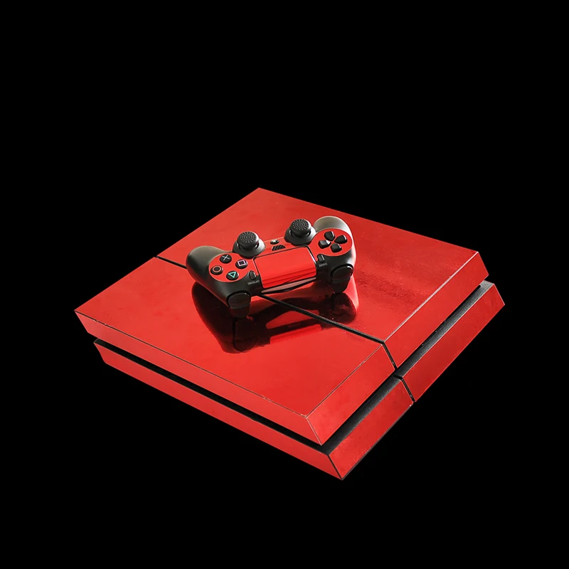 Цвета: золотистый, серебристый синий и красный цвета Покрытие PS4 кожи Стикеры для Sony Игровые приставки 4 консоли и контроллера PS4 скины Стикеры Наклейка виниловая