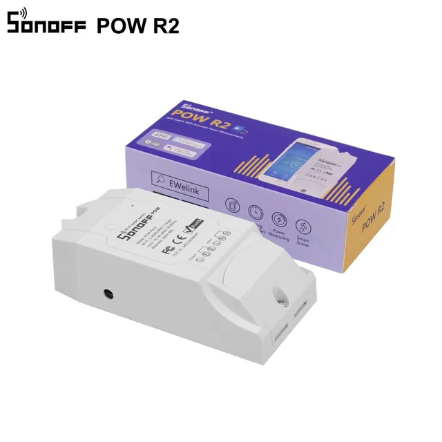 Sonoff Pow R2 15A 3500W Wifi Smart Switch Higher Accuracy Power Consumption Measure Monitor Current Energy Usage Work With Alexa