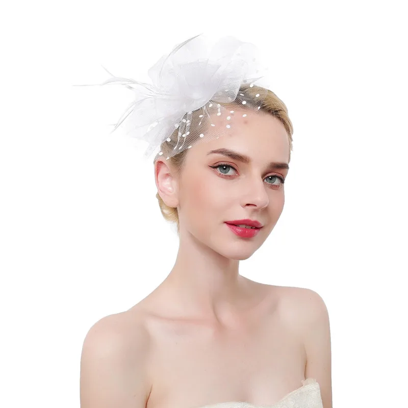 Kajeer العروس Fascinator القبعات شبكة غطاء الرأس ريشة زهرة الشعر كليب حزب إكسسوارات الشعر الحصان سباق قبعة أغطية الرأس عقال Kajeer العروس Fascinator القبعات شبكة غطاء الرأس ريشة زهرة الشعر كليب حزب إكسسوارات الشعر الحصان سباق قبعة أغطية الرأس عقال