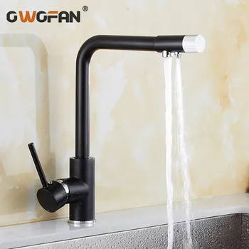 

Kitchen Faucets Deck Mount Purify Mixer Tap 360 Degree Rotation with Water Purification Single Hole For Kitchen Faucet N22-147