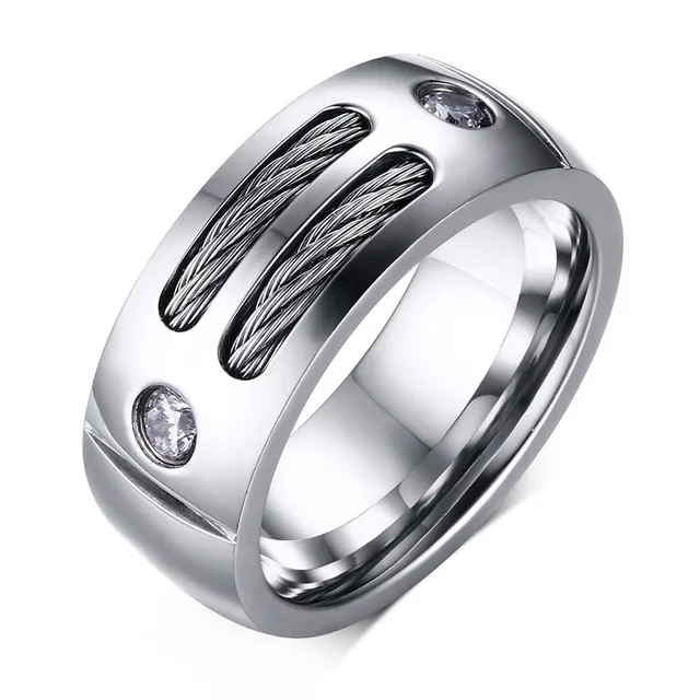 Free Engraving 9mm Men S Silver Wedding Band Rings With Stainless Free Engraving 9mm Men S Silver Wedding Band Rings With Stainless Steel Cables And Design