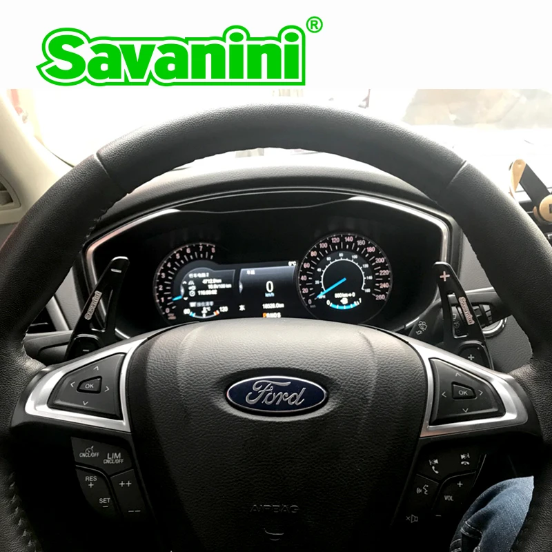 Savanini алюминиевые Переключатели скоростей на руле Shifter расширение для Ford Mondeo edge Линкольн МКС MKZ MKX Авто Стайлинг