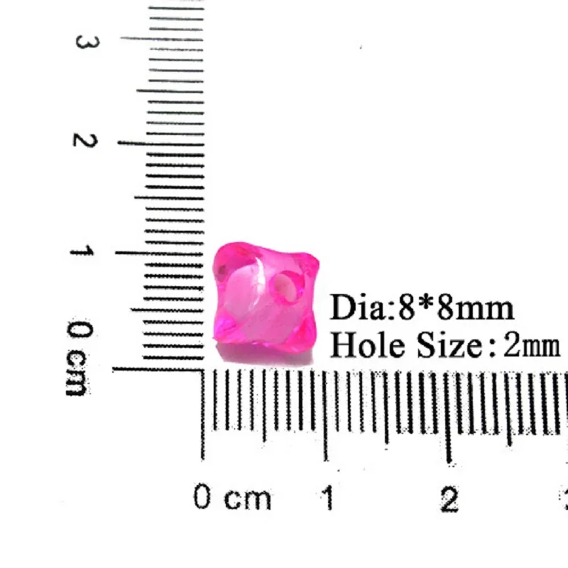 30 шт-100 шт 8*8 мм 10*12 мм квадратный куб акриловый пластик свободный Бисер для одежды для DIY Модное детское ожерелье ювелирные изделия