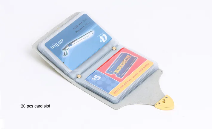 Модные Бизнес Кредитные карты держатель сумки кожаный ремень пряжка контейнер для банковских карт 26 Футляр для карт ID Держатели кошелек для визитных карточек