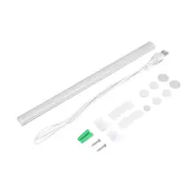 Портативный 21 светодиодный USB ночник датчик вибрации под светильник для шкафа белого освещения