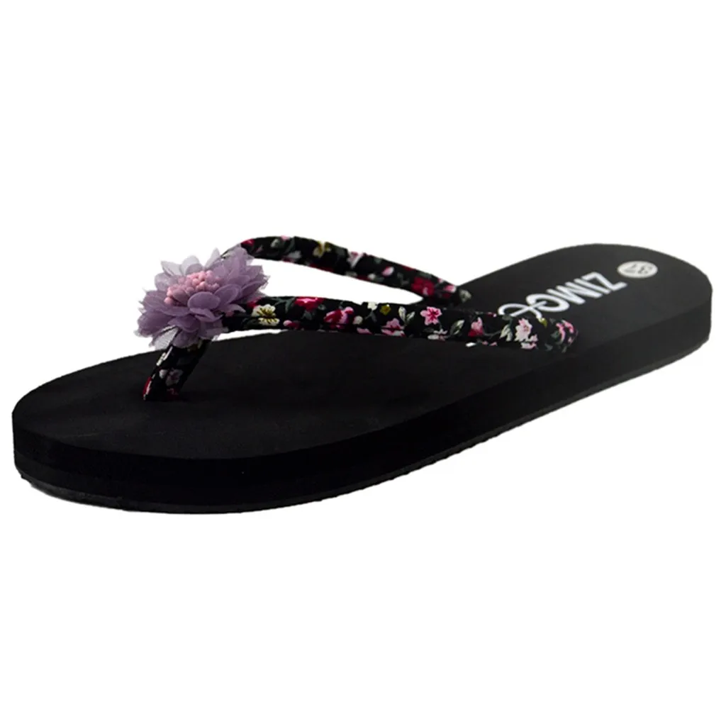 JAYCOSIN Slippers Women Summer Casual Bohemian Sandalen Floral Platform Sandals Open Toe Non-slip Beach Walk Shoes | Обувь