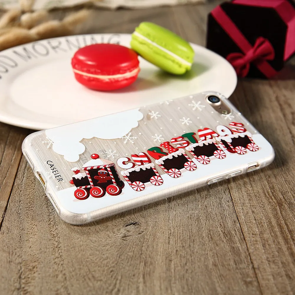 Caseier Merry Новогодние товары телефона чехол для айфон 5 5S SE Новинка зимы крышка iphone