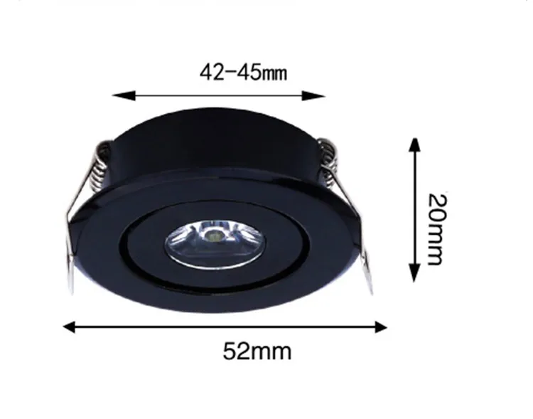 Ângulo de Corte Luz do Ponto Mini Levou Downlight Teto Cob Recesso Alto Brilho Ajustável Buraco 42-45mm 4000k Natural Branco 5w 8 cob ceiling