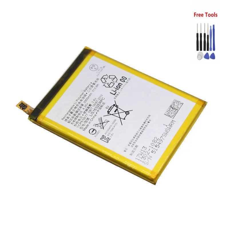 

1x 2900mAh LIS1632ERPC Replacement battery for Sony Xperia XZ Dual Sim F8332 XZs F8331 Batteries + Tool