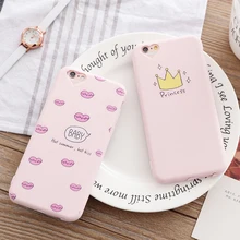 Чехол для Телефона iPhone 5 5S SE 6 6S 7 Plus Princess Crown девушка милый мультфильм Дизайн печати Мягкий силиконовый чехол для iPhone 5S чехол