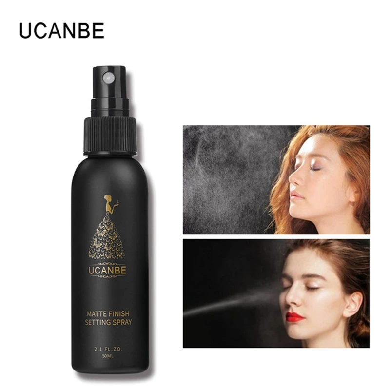 

UCANBE Brand Natural Setting Spray Makeup Moisturizing Long Lasting Foundation Fix Matte Finishing Setting Spray Cosmetics 50ml