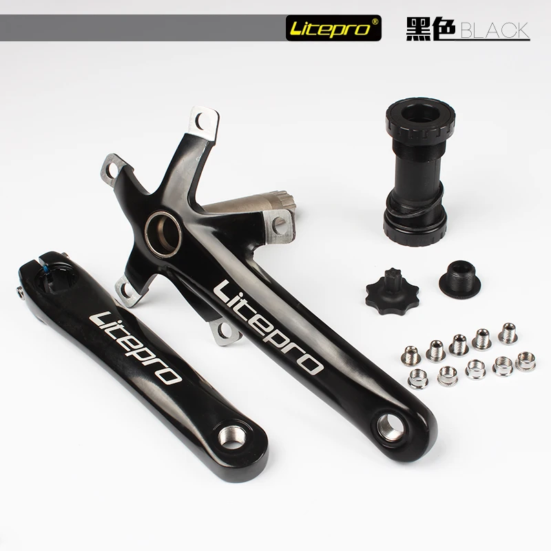 LitePro Mountain Road Bike Crankset crank arm 170mm BCD 130mm+BB Bottom Bracket