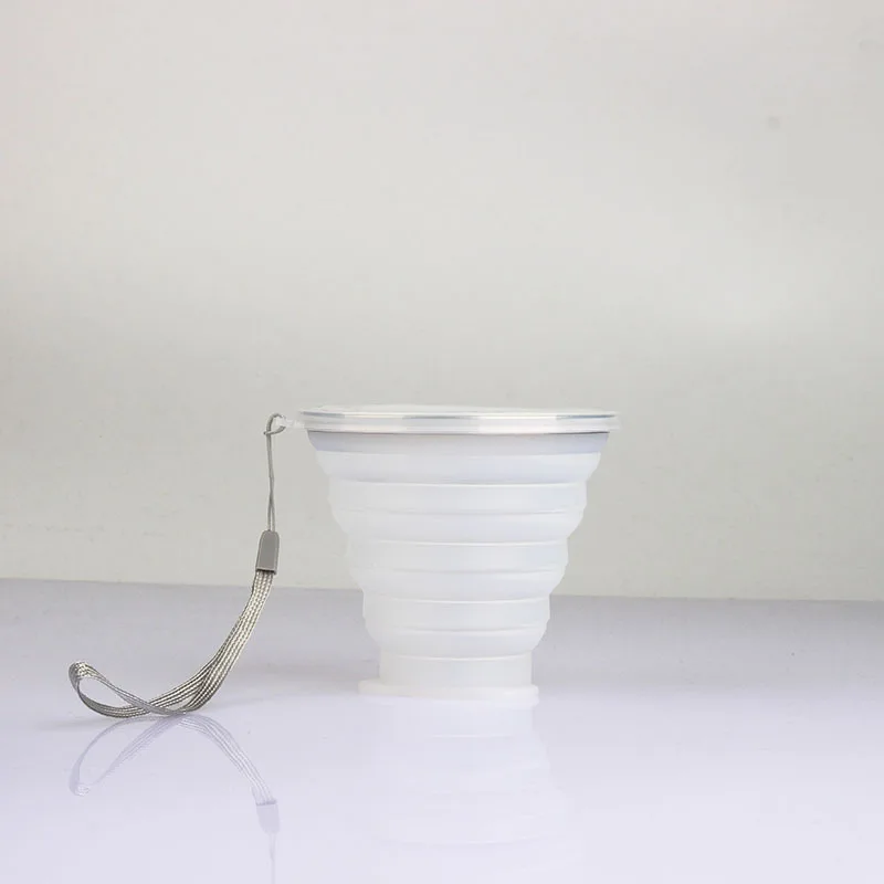 

2018 New Fashion Travel Silicone Retractable Folding Cup Outdoor travel environmental protection Collapsible Cups