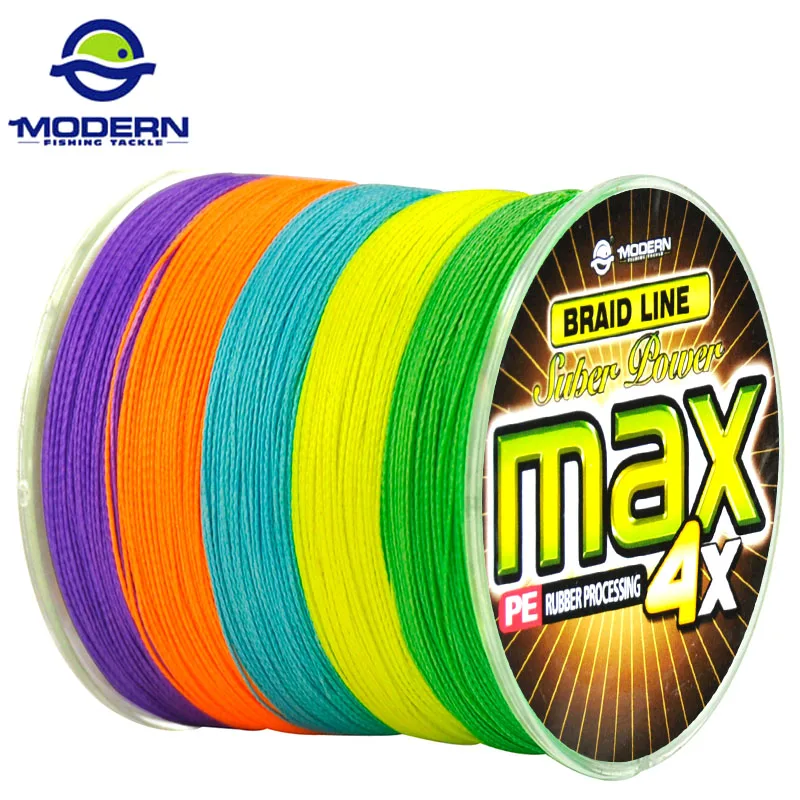 

1500M MODERN FISHING Brand MAX series multicolor 10M 1 Color Japan mulifilament PE Braided Fishing Line 4 Strands braided wires
