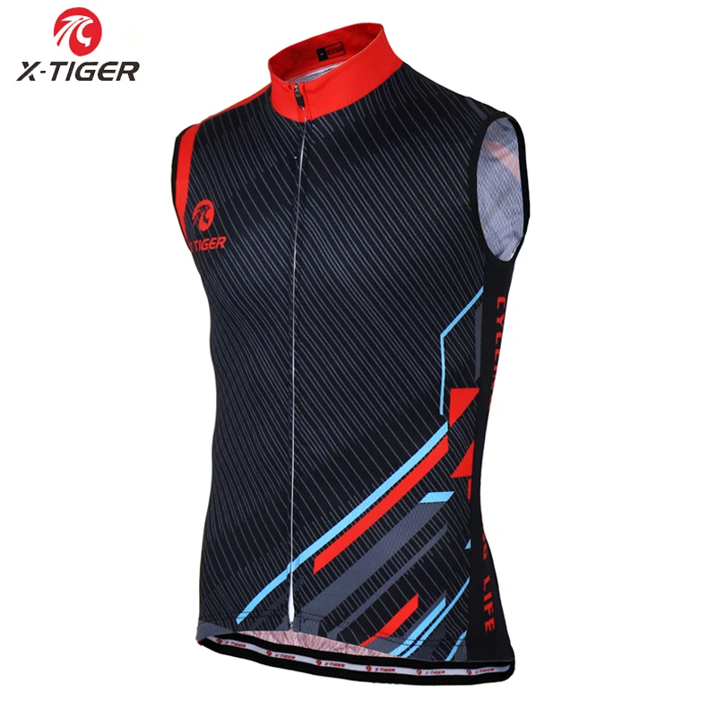 

X-Tiger Pro 100% Polyester Cycling Jersey Summer MTB Bike Clothing Sleeveless Bicycle Clothes Vest Maillot Ropa Ciclismo