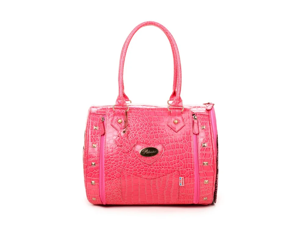 

Free Shipping Red Senior crocodile pattern Korean feed pet package (strapless) Pet Dogs Carrier Bag