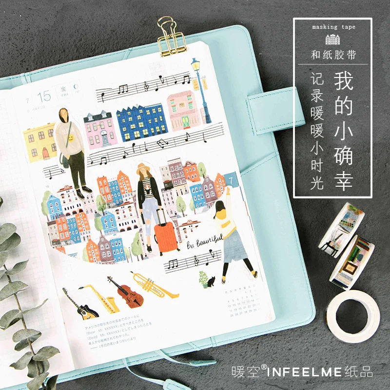 

10 pcs/lot DIY Modern Paper Decorative Adhesive Tape Cartoon sweet Girls Washi Tape/Masking Tape Stickers