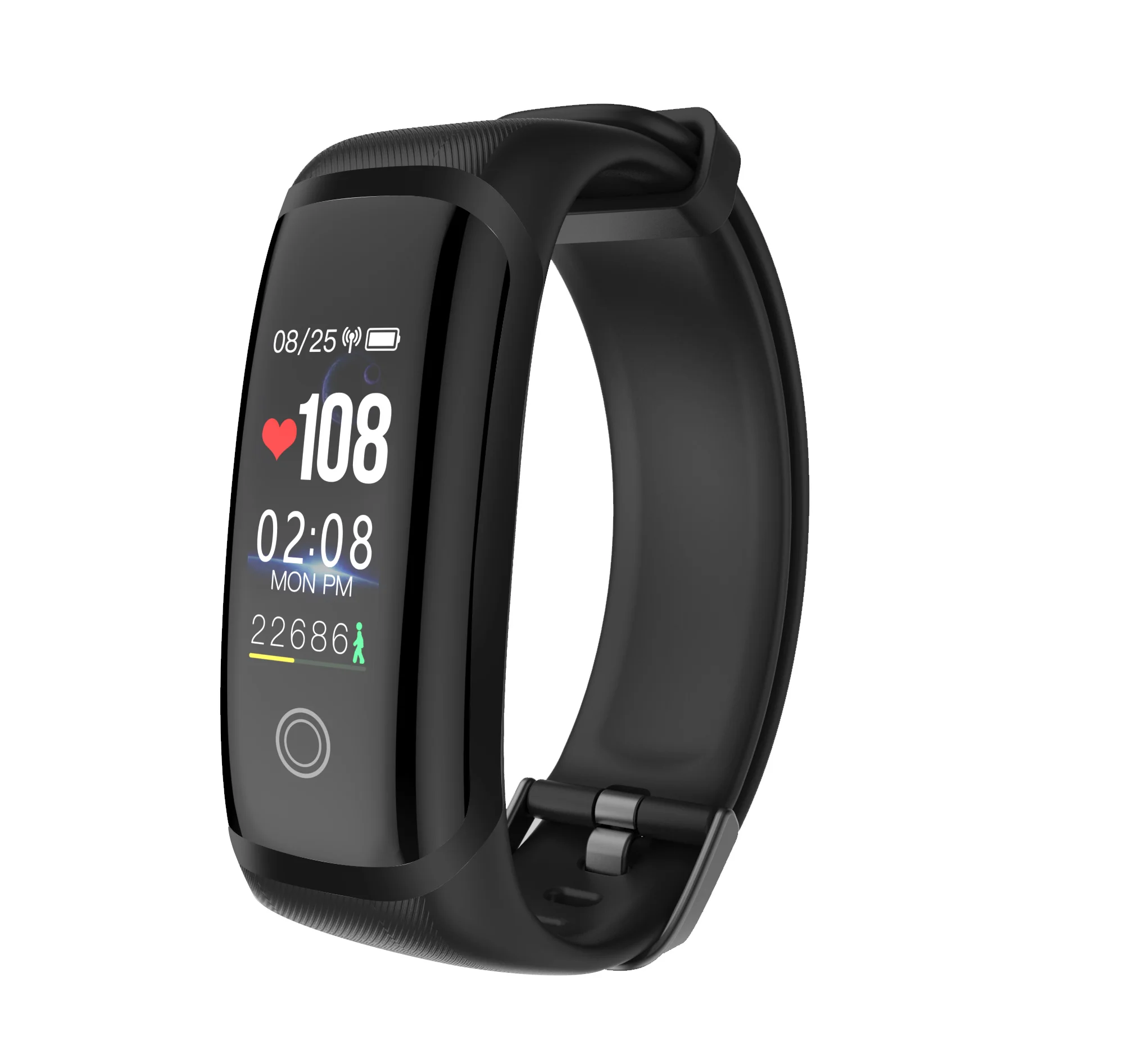 Rastreador de Fitness Arterial em Tempo Monitor de Freqüência Ip67 à Prova Pulseira Inteligente Tela Colorida Esporte Pressão Real Cardíaca Dip67 Água Relógio Smartt m4