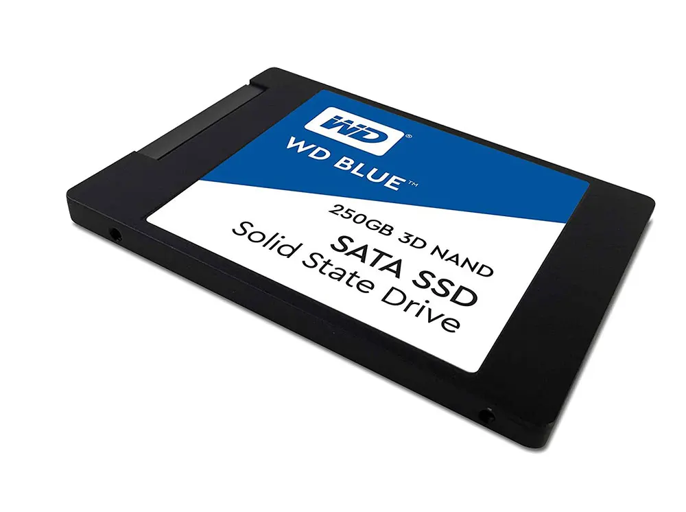 Western Digital WD Blue 250 GB SSD interne твердотельный накопитель Dur 250 GB SATA 6 Гбит/с 2," WDS250G2B0A 3D NAND SATA SSD 250 GB