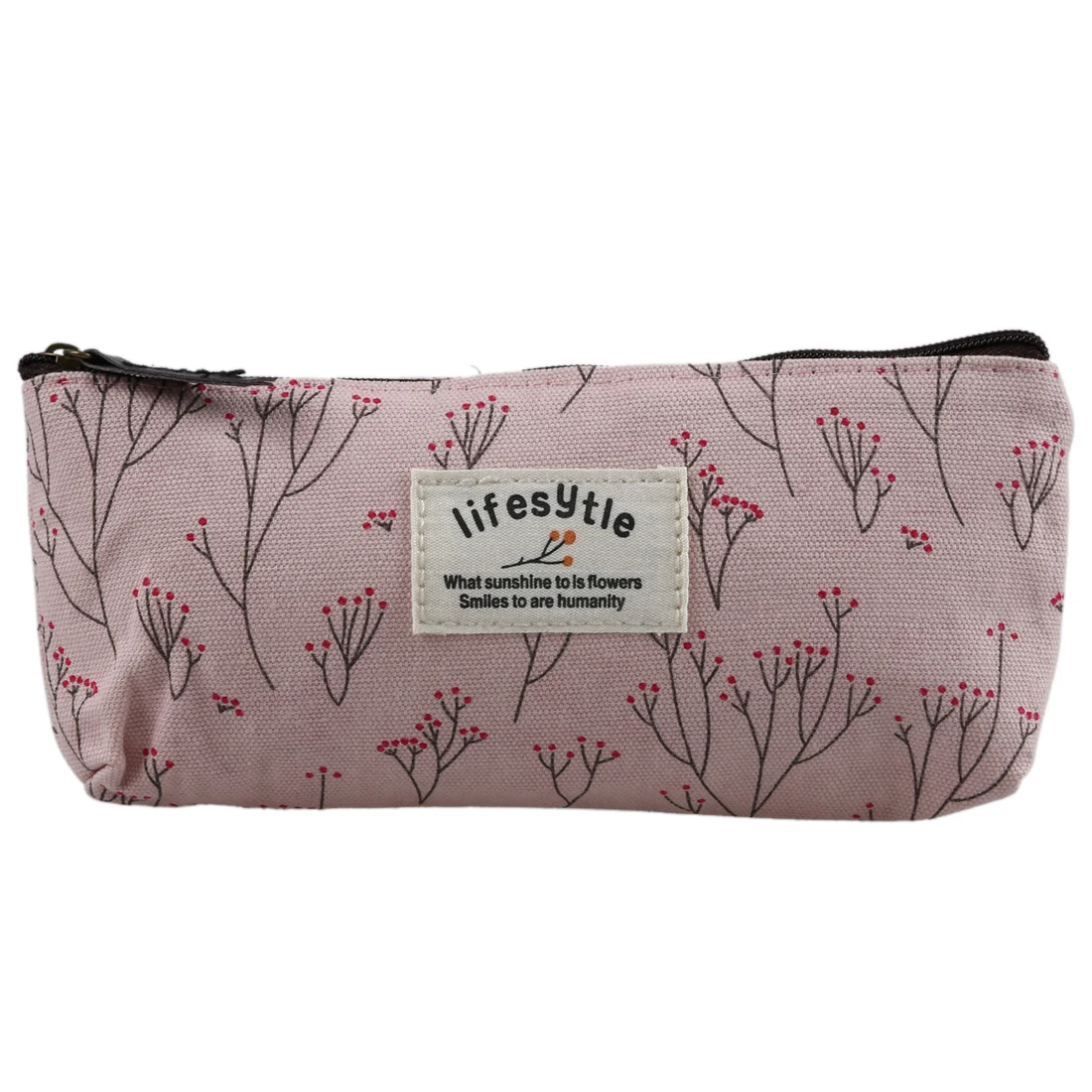 5X Floral Fabric Pen pencil case cosmetic bag makeup students Stocking