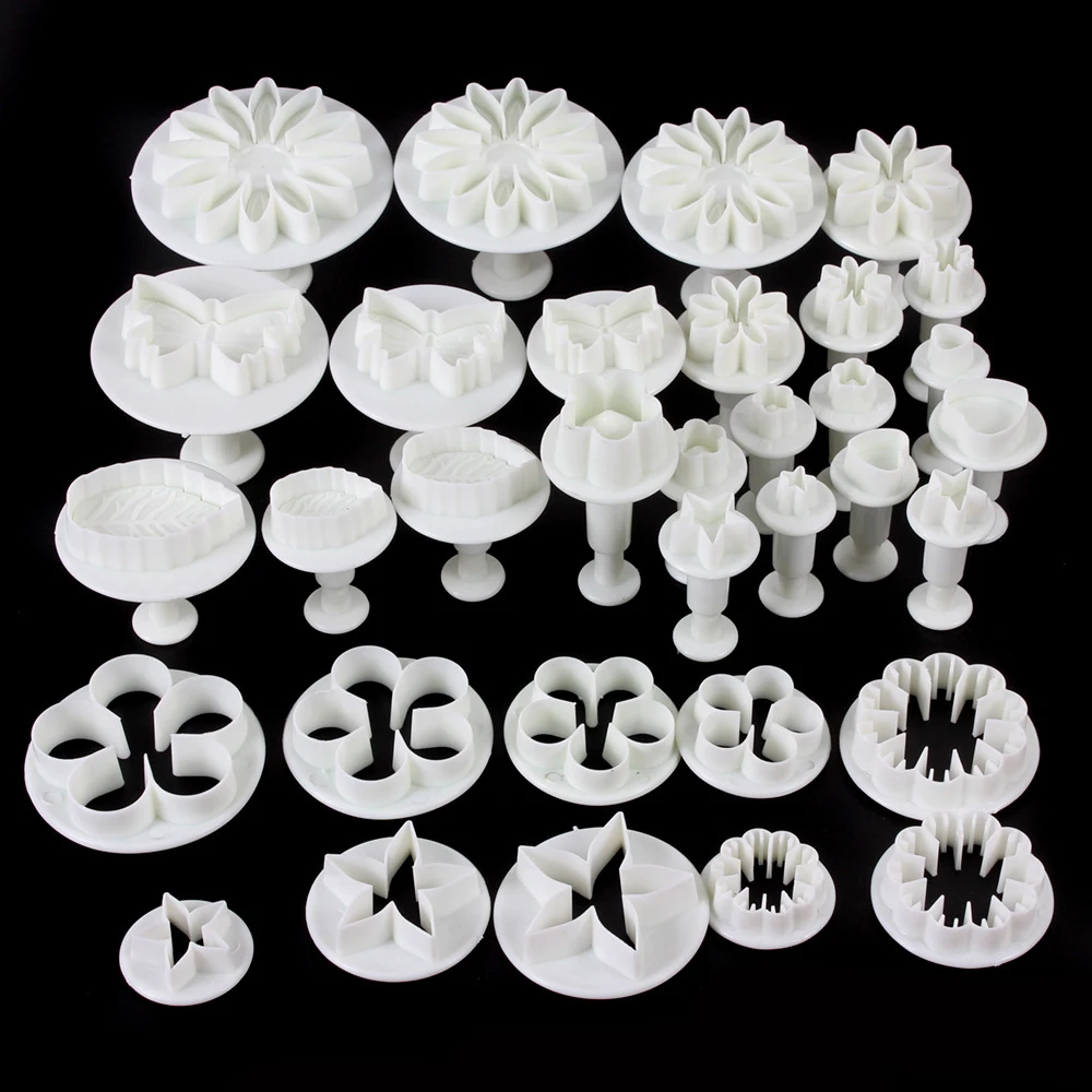 Fondant Cake Mold Set Flower Cake Decorating Tools Kitchen Baking Molding Kit Sugarcraft Making Mould For Cookie GYH
