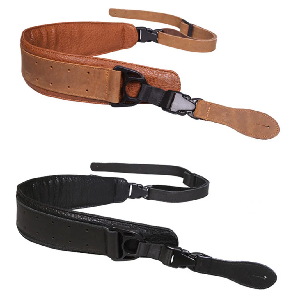 

MoonEmbassy Genuine Leather Bass Strap Durable Soft Guitar Straps Belt for Acoustic Electric Guitar Accessories Free Shipping