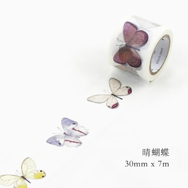 

Nice Butterfly 3.0cm Wide Washi Paper Masking Tapes DIY Tape Scrapbooking Sticker Gift Wrapping Decorative Stickers Party Favors