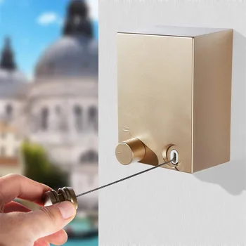 

Indoor Wall Hanging Stretch Clothesline Balcony Invisible Line Modern Punch-free clothes drying wall telescopic wire rope