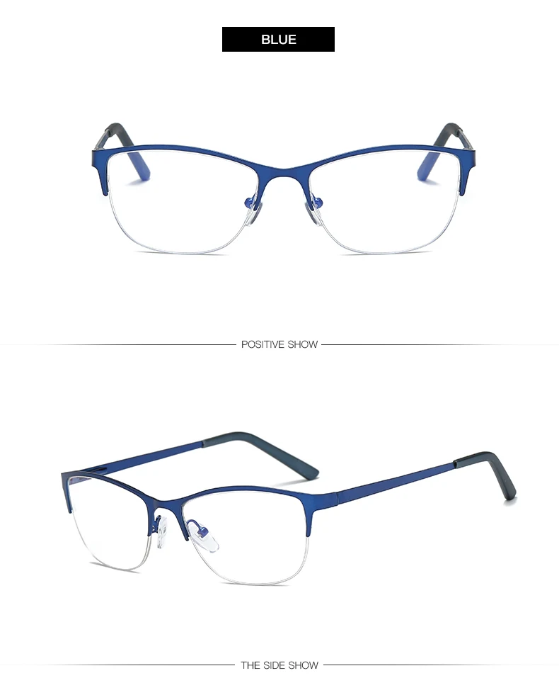 Красный металл тренд моды плоские зеркальные Мужские и женские очки оправа в деловом стиле могут быть оснащены очки для близорукости