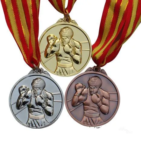 Campeonato de boxeo, deportes, medallas de oro, plata, bronce, estampado de  marca de patrón|medal gold|medal sportmedals silver - AliExpress