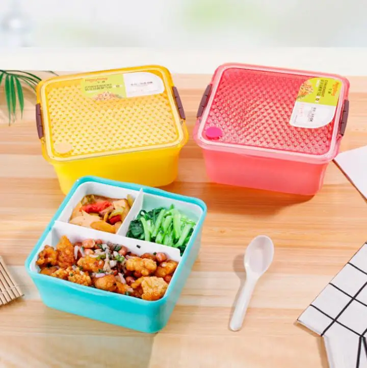 

1400ml school Portable bento lunch box double-deck food grade material japanese bento box lunch box for kids