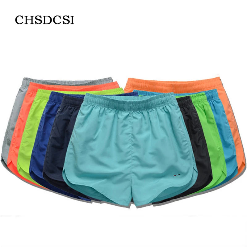 Hot Summer Men Shorts Top Elastic Waist Harem Pattern Pants 10 Solid Colors Gym Sport Shorts Male Fitness Trousers Swimmer D023