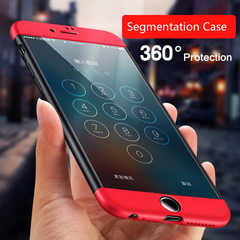 

New Fashion Design Full Protection Segmentation PC Shockproof Case Cover for iPhone 7 7Plus 6Plus 6SPlus 6 6S Phone Accessories