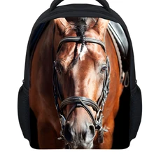 Малый Обувь для девочек животное лошадь Рюкзак с принтом дети детский сад книга Сумки немного прохладной Обувь для мальчиков школьный рюкзак Mochila Escolar Infantil