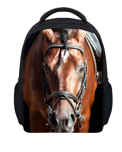 

Small Girls Animal Horse Print Backpack Kids Kindergarten Book Bags Cool Little Boys School Rucksack Mochila Escolar Infantil