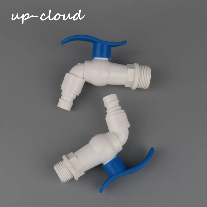 

1pc PVC 1/2 3/4 inch Male Thread Tap Valve Quick Connect to 16mm 1/2" 3/4" Faucet For Garden Irrigation Washing Machine Adapter