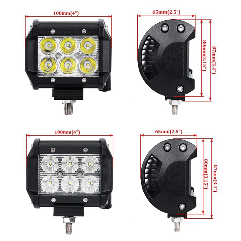 Oslamp-4inch-18W-7inch-36W-LED-Work-Light-12v-24v-Spot-Flood-Led-Work-Lamp