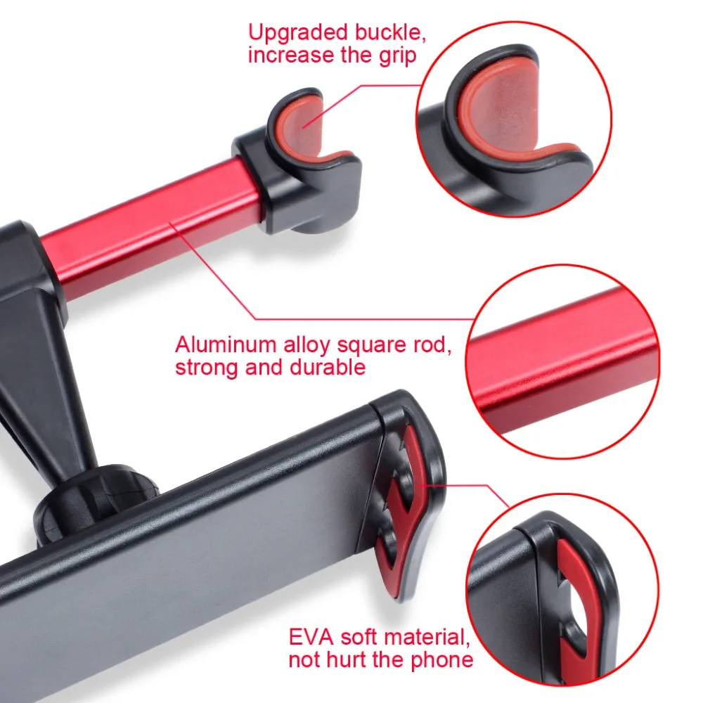 Универсальный Автомобильный кронштейн, автомобильное заднее сиденье, подголовник, держатель для смартфонов, Ipad, Вращающийся Регулируемый Настольный кронштейн, подставки