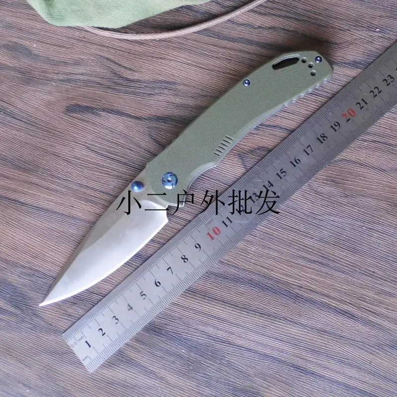 Ganzo G7531 58-60HRC 440C лезвие G10 или углеродного волокна ручка складной нож тактический нож наружный походный Нож EDC нож Карманный - Цвет: Зеленый